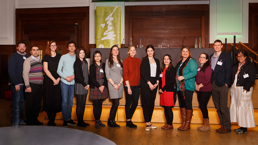 Some of the postgraduate students at ASM19