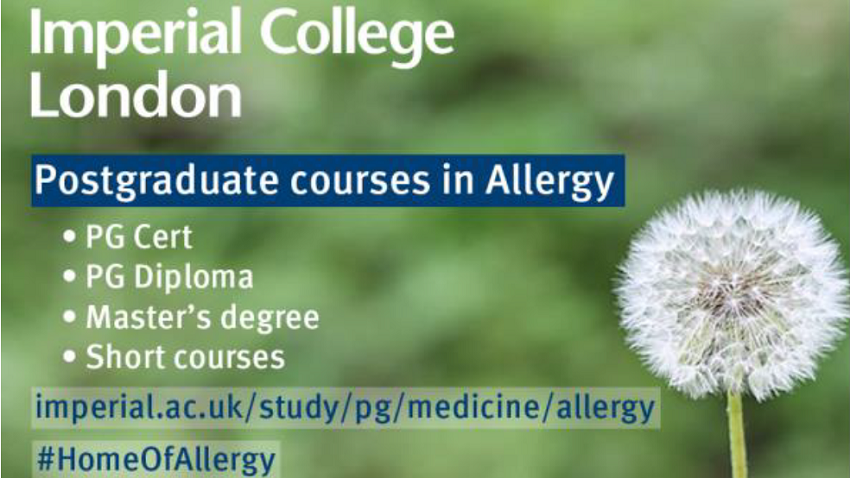 Imperial College Allergy Courses advert