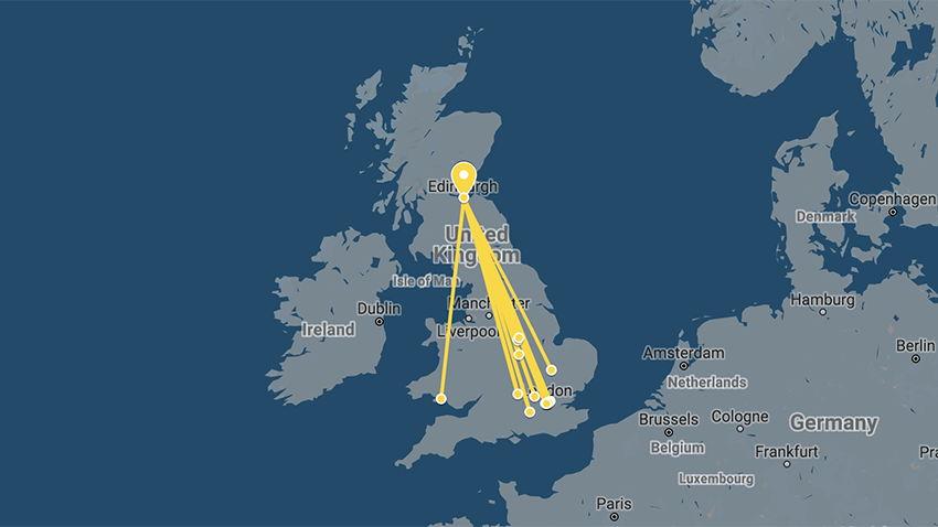 Map indicating location of BREATHE partners