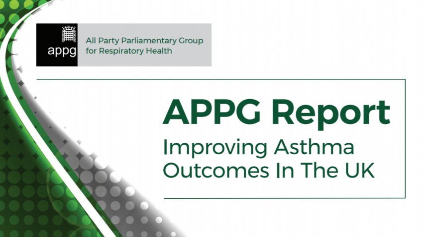 Cover of the APPG Report: Improving Asthma Outcomes In The UK